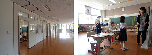 校舎の中