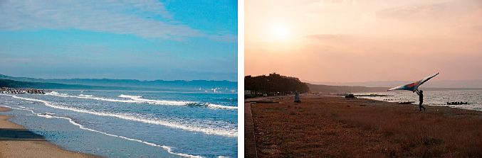 虹の松原の海岸